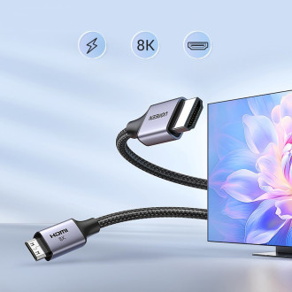 Mini HDMI kabel - HDMI Ugreen HD163 8K 2m - šedý