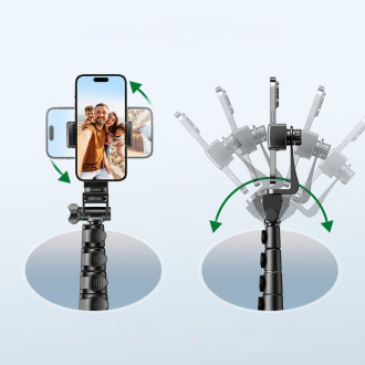 Ugreen LP680 selfie tyč se stojánkem a Bluetooth dálkovým ovládáním 1,8m - černá