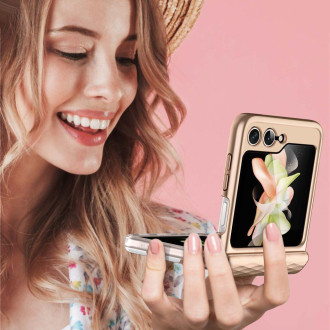 Supcase COSMO GALAXY Z Flip 5 MARBLE RŮŽOVÁ
