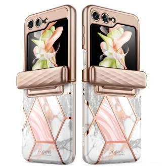 Supcase COSMO GALAXY Z Flip 5 MARBLE RŮŽOVÁ