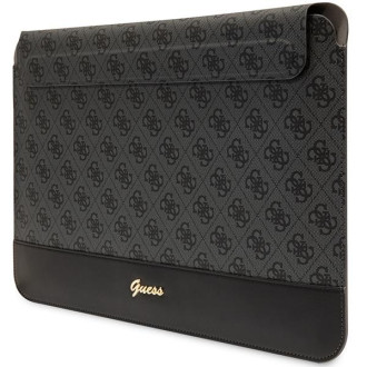 Guess Sleeve GUCS14PS4SGK 14&quot; černá/černá 4G Stripe Metal Logo