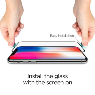Tvrzené sklo Spigen GLASS FC IPHONE 11 PRO ČERNÉ