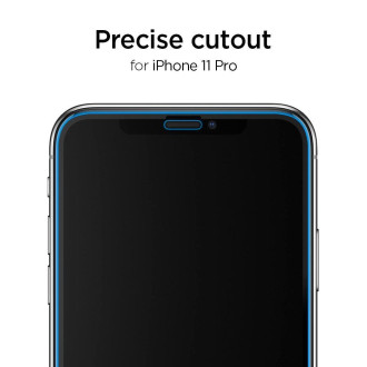 Tvrzené sklo Spigen ALM GLASS FC IPHONE 11 PRO MAX ČERNÉ