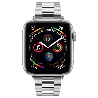 Spigen MODERN FIT BAND Apple Watch 4 / 5 / 6 / 7 / 8 / SE (38 / 40 / 41MM) STŘÍBRNÉ