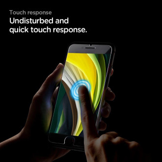 Tvrzené sklo Spigen ALM GLASS FC IPHONE 7 / 8 / SE 2020 / 2022 ČERNÉ