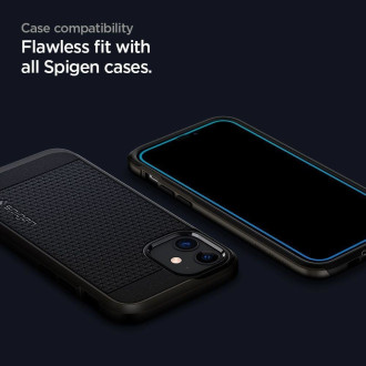 TEPELNÉ Spigen ALM GLASS FC GALAXY A52 / A52S ČERNÉ