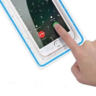 PVC voděodolné pouzdro na telefon se šňůrkou - zelené