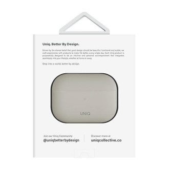 Uniq pouzdro Lino AirPods Pro 2 gen Silikonová béžová/béžová slonová kost
