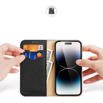 Dux Ducis Hivo iPhone 15 Pro Dux Ducis Hivo RFID blokovací pouzdro na peněženku – černé