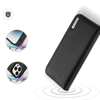 Dux Ducis Hivo iPhone 15 Pro Dux Ducis Hivo RFID blokovací pouzdro na peněženku – černé