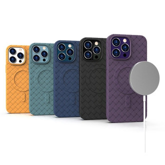 Tkané pouzdro pro iPhone 13 Pro – fialové