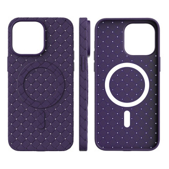 Tkané pouzdro pro iPhone 15 Pro – fialové
