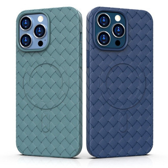 Tkané pouzdro pro iPhone 15 Pro Max - tmavě modré