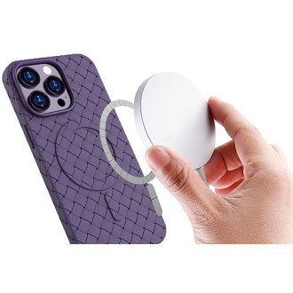 Tkané pouzdro pro iPhone 15 Pro Max – fialové