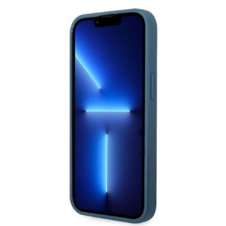 Guess GUHCP13MP4TPB iPhone 13 6,1&quot; modro/modré pevné pouzdro 4G slot na karty s logem trojúhelníku