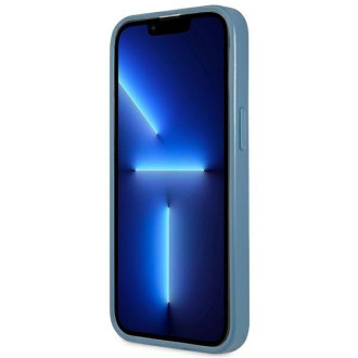 Guess GUHCP13XP4TPB iPhone 13 Pro Max 6,7&quot; modro/modré pevné pouzdro 4G slot na karty s logem trojúhelníku