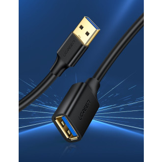 Ugreen cable extension cord adapter USB 3.0 (female) - USB 3.0 (male) 1m black (10368)