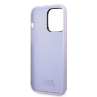Karl Lagerfeld KLHCP14XSNIKBCU iPhone 14 Pro Max 6,7&quot; pevný obal fialový/fialový silikonový Ikonik