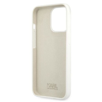 Karl Lagerfeld KLHCP13XSLKLWH iPhone 13 Pro Max 6,7" Silicone Stack Logo biały/white