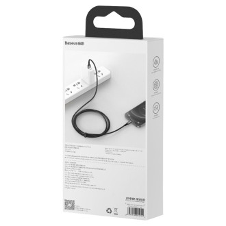 [PO VRÁCENÍ] Baseus Tungsten USB - Lightning kabel 2,4 A 1 m černý (CALWJ-01)