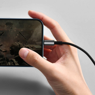 [PO VRÁCENÍ] Baseus Tungsten USB - Lightning kabel 2,4 A 1 m černý (CALWJ-01)