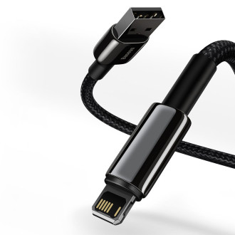 [PO VRÁCENÍ] Baseus Tungsten USB - Lightning kabel 2,4 A 1 m černý (CALWJ-01)