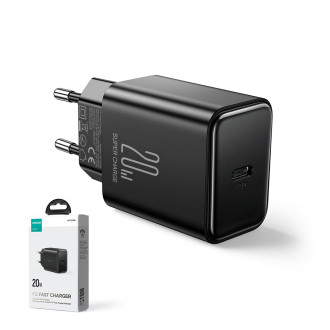 USB C nabíječka 20W PD Joyroom JR-TCF06 s USB C kabelem - Lightning - Černá