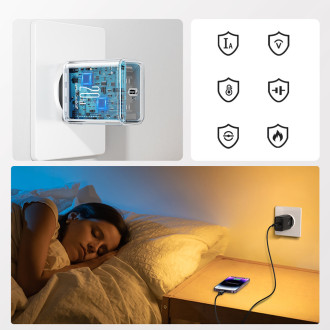 Joyroom JR-TCF06 USB C 20W PD nabíječka - Černá