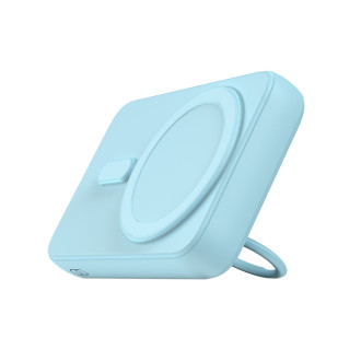 Bezdrátová powerbanka 10000mAh Joyroom JR-W050 20W MagSafe s kroužkem a stojánkem - modrá