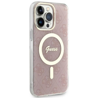 Guess GUHMP13XH4STP iPhone 13 Pro Max 6,7&quot; růžový/růžový pevný obal 4G MagSafe