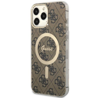 Guess GUHMP13XH4STW iPhone 13 Pro Max 6,7&quot; hnědý/hnědý pevný obal 4G MagSafe