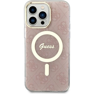 Guess GUHMP14XH4STP iPhone 14 Pro Max 6,7&quot; růžový/růžový pevný obal 4G MagSafe