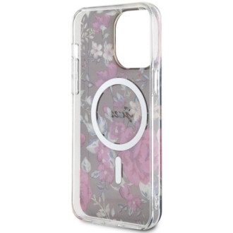 Guess GUHMP14XHCFWSA iPhone 14 Pro Max 6,7&quot; zelený/khaki pevný obal Flower MagSafe