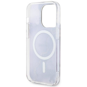 Guess GUHMP14XHTMRSU iPhone 14 Pro Max 6,7&quot; fialový/fialový pevný obal Golden Marble MagSafe