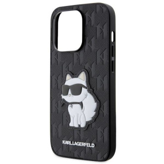 Karl Lagerfeld KLHCP14XSAKHPCK iPhone 14 Pro Max 6,7&quot; černá/černá Saffiano Monogram Choupette
