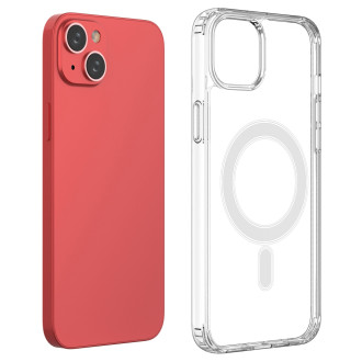 MagSafe iPhone 15 Clear Magnetic Case - transparentní