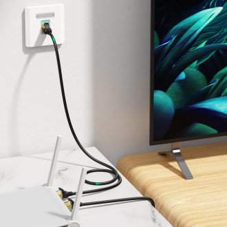 Ugreen NW107 RJ45/Cat 7 síťový kabel STP 5m - černý