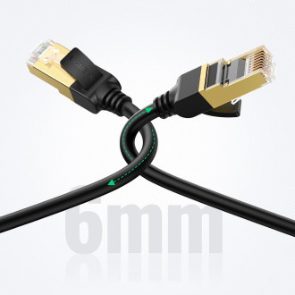 Síťový kabel Ugreen NW107 RJ45/Cat 7 STP 15m - černý