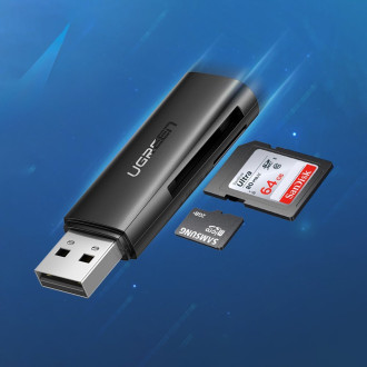 Čtečka karet Ugreen CM264 USB 3.0 SD/TF - černá