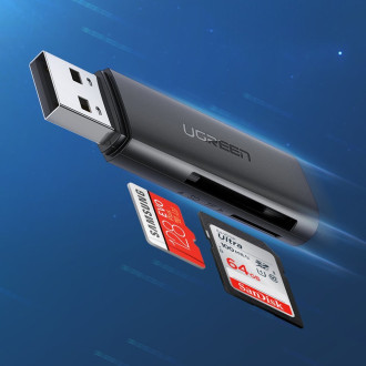 Čtečka karet Ugreen CM264 USB 3.0 SD/TF - černá