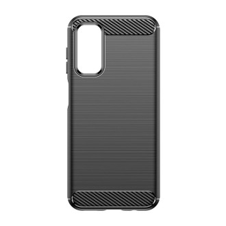 Ohebné pouzdro s karbonovým vzorem pro Samsung Galaxy M14 Carbon Case - černé