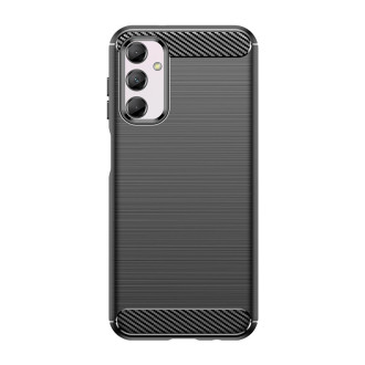 Ohebné pouzdro s karbonovým vzorem pro Samsung Galaxy M14 Carbon Case - černé