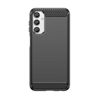 Ohebné pouzdro s karbonovým vzorem pro Samsung Galaxy M34 Carbon Case - černé