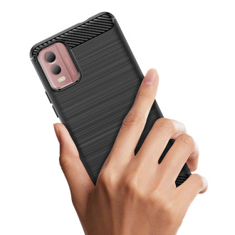 Carbon Case silikonové pouzdro pro Nokia C32 - černé