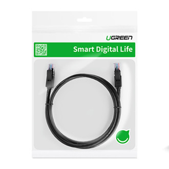 Ugreen LAN Ethernet U/UTP Kat. 6 1000 Mb/s 15m černá (NW102)