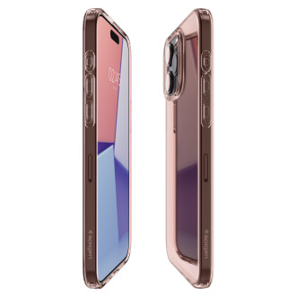 Spigen Crystal Flex, růžové sklo - iPhone 15 Pro Max