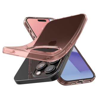 Spigen Crystal Flex, růžové sklo - iPhone 15 Pro Max