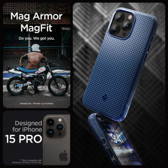 Spigen MAG ARMOR MAGSAFE IPHONE 15 PRO NAVY BLUE