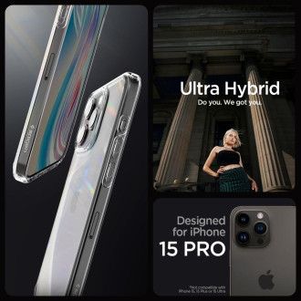 Spigen ULTRA HYBRID IPHONE 15 PRO CRYSTAL CLEAR