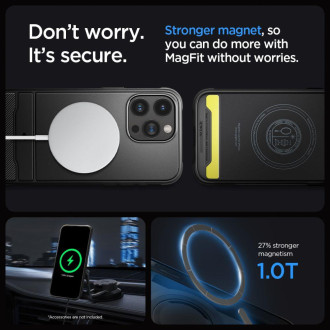 Spigen RUGGED ARMOR MAG MAGSAFE IPHONE 15 PRO MAX MATTE BLACK